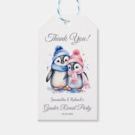 Etiqueta Para Presente Cute Baby Penguin Winter Gender Party Favor