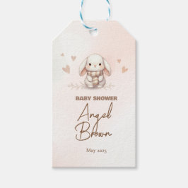 Etiqueta Para Presente Cute Bunny Baby Shower Favor Tag