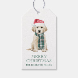 Etiqueta Para Presente Cute Christmas Dogs
