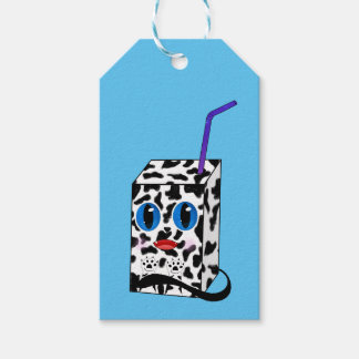 Etiqueta Para Presente Cute e Quirky: Ilustração de Leite Cat