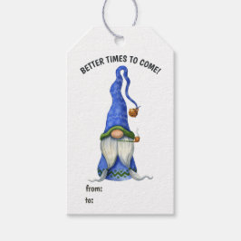 Etiqueta Para Presente Cute Gnomo de Natal Nórdico