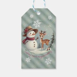Etiqueta Para Presente Cute Holiday Designed Hang-style
