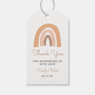 Etiqueta Para Presente Cute Pastel Arco-íris Baby Shower Obrigado Favor G