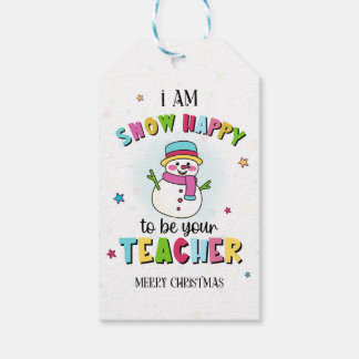 Etiqueta Para Presente Cute Snowman Teacher Christmas Tags to students