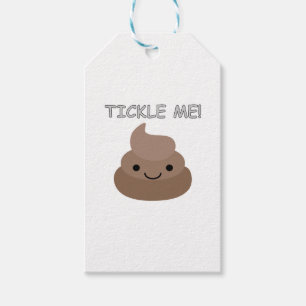 Etiqueta Para Presente Cute Tickle Me Poop Emoji