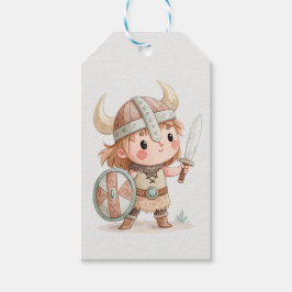Etiqueta Para Presente Cute Viking warrior kids