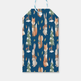 Etiqueta Para Presente Cute Watercolor Woodland Animals