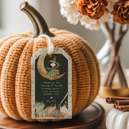 Etiqueta Para Presente Cute Witch Kids Halloween Birthday Favor