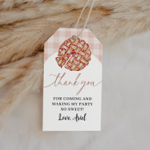 Cutie Pie Festa de aniversário Obrigado