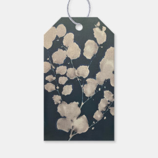 Etiqueta Para Presente Cyanotype Leaf Gift Tag
