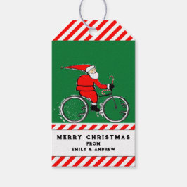 Etiqueta Para Presente Cycling Biking Christmas Gift Tags