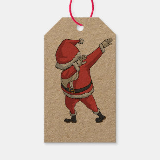 Etiqueta Para Presente Dabbing Santa Clause Presente de Natal