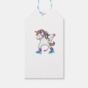 Etiqueta Para Presente Dabbing Unicorn with A Hockey Stick Unicorn Sports