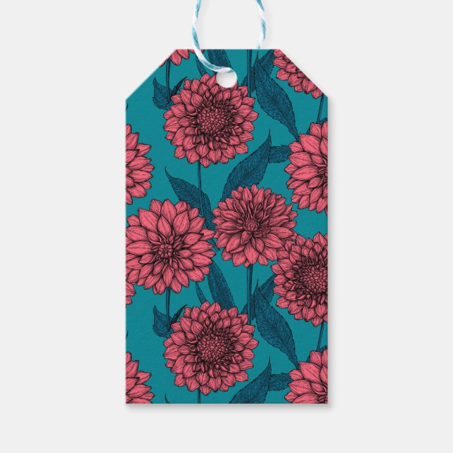 Etiqueta Para Presente Dahlias (Frente)