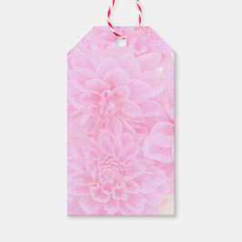 Etiqueta Para Presente Dahlias Em Rosa Suave