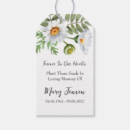 Etiqueta Para Presente Daisy Seed Packet Memorial Funeral Gift Tags