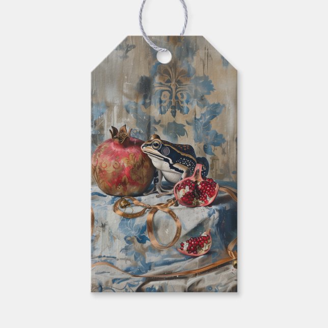 Etiqueta Para Presente Damask - Etiqueta de presente (Frente)