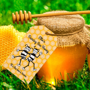 Etiqueta Para Presente Dançarino de mel de abelha