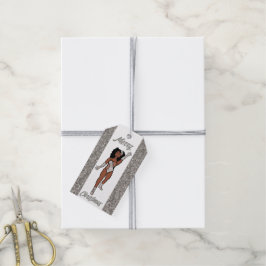 Etiqueta Para Presente Dançarino Personalizado, Presente, Prata A