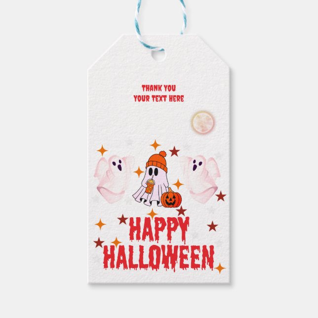 Etiqueta para Presente de Festa de Halloween | Rót (Frente)