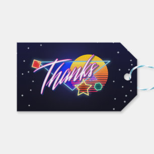 Etiqueta Para Presente De volta aos Obrigados 80 com marcas de presentes