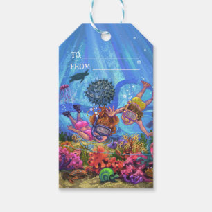 Etiqueta Para Presente Debaixo do Mar