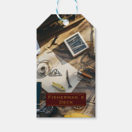 Etiqueta Para Presente Deck do Pescador personalizado