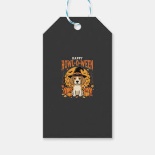 Etiqueta Para Presente Decoração de Abóbora de Halloween para Cães Beagle