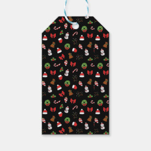 Etiqueta Para Presente Decoração Fofa de Natal Chapéu de Papai Noel