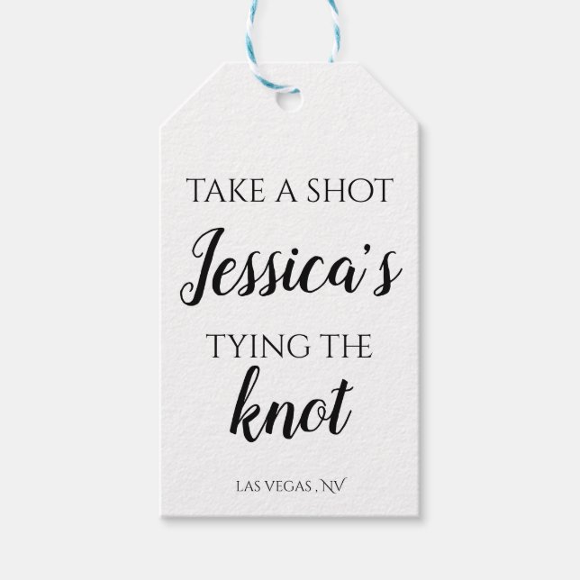 Etiqueta Para Presente Decorações de Bachelorette (Frente)