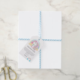 Etiqueta Para Presente Decorações de Festa de aniversário Unicórn