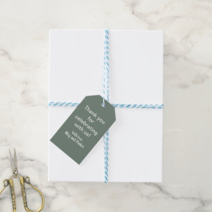 Etiqueta Para Presente Deep Sage Green