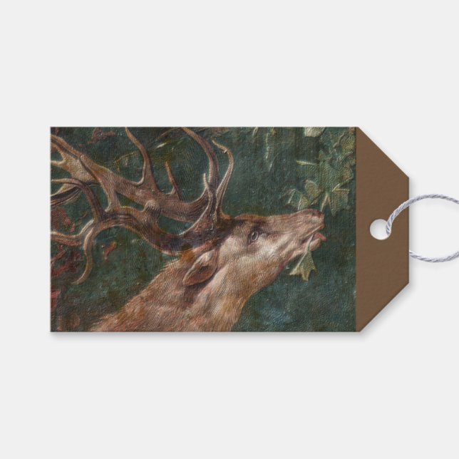 Etiqueta Para Presente Deer (Frente (horizontal))
