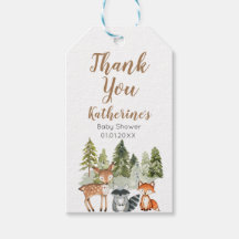 Deer Animal Aventure Camper Chá de fraldas Obrigad