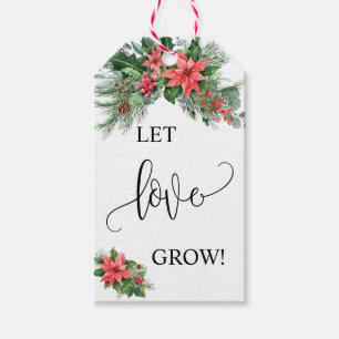 Etiqueta Para Presente Deixe o amor crescer chá de panela de Natal a fav
