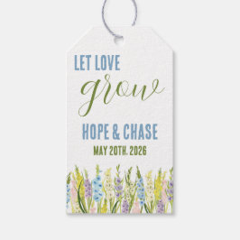 Etiqueta Para Presente Deixe o Amor Crescer, Favor de Gladíolo Personaliz