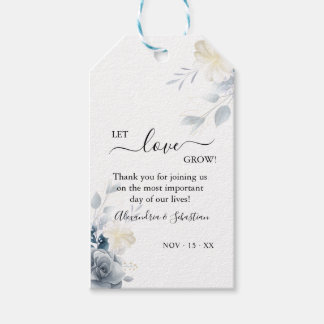 Etiqueta Para Presente Deixe O Amor Crescer Flores De Aquarelas Favor De