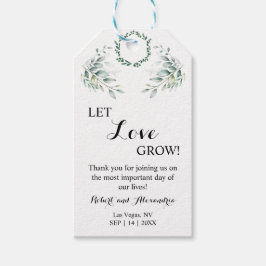 Etiqueta Para Presente Deixe O Amor Crescer O Eucalyptus Casando Favorece