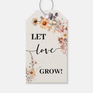 Etiqueta Para Presente Deixe o amor crescer plantando presentes outono fl