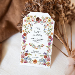Etiqueta Para Presente Deixe o Chá de panela Bloom Boho Garden Flores
