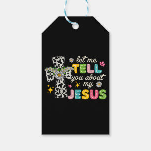 Etiqueta Para Presente Deixem-Me Falar-Vos Sobre O Meu Jesus Groovy Chris