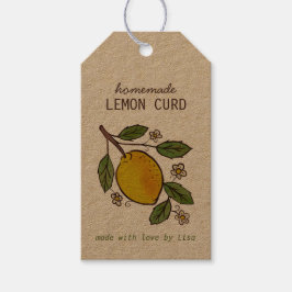 Etiqueta Para Presente Deliciosos Limões Petiscos Caseiros Personalizados