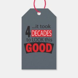 Etiqueta Para Presente Demorou 4 décadas para parecer tão bom| aniversári