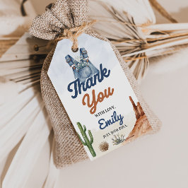 Etiqueta Para Presente Denim Blue Jean Baby Shower Gift Tag