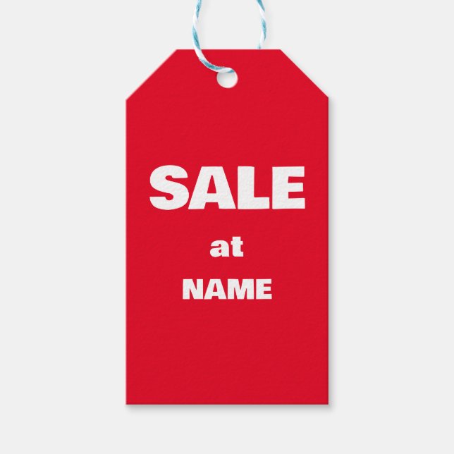 Etiqueta Para Presente DESCONTO DE VENDA personalizada PARA COMPRO (Frente)