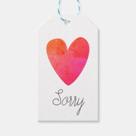 Etiqueta Para Presente Desculpe