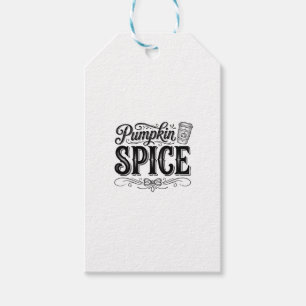 Etiqueta Para Presente Desenho de Camisa de Outono de Café Vintage de Abó