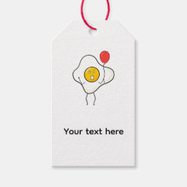 Etiqueta Para Presente Desenho de ovo com balão, personalize, personalize