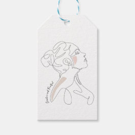 Etiqueta Para Presente Desenho em Linha - Criativo e Frutífero