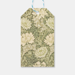 Etiqueta Para Presente Desenho Floral Verde de Wm Morris Divirta-se!